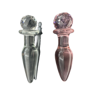 Çift uçlu şeffaf borosilikat cam zevk değnek Penis kadınlar için % Dildo-100 su geçirmez çevre dostu YFSJ marka - Product Image 1