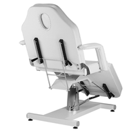 EUSOKON Pompe hydraulique en acier inoxydable argenté, fauteuil de coiffure à domicile, lit de soin du visage, fauteuil de cosmétologie, lit de massage, capacité de charge de 200 kg