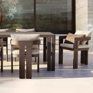 Conjunto de Mesa y Sillas de Teca para Patio Exterior, Resistente al Agua y a los Rayos UV, Ideal para Villas, Restaurantes, Jardines y Espacios Exteriores - Product Image 3
