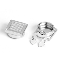 Boutons de manchette en métal pour vêtements, boutons de manchette, boucle tortue, bouton pression personnalisé