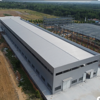 Estructura de Acero Ligero, Casa Prefabricada, Galpón para Fábrica de Alimentos, Construcción de Estructura de Acero, Bodega