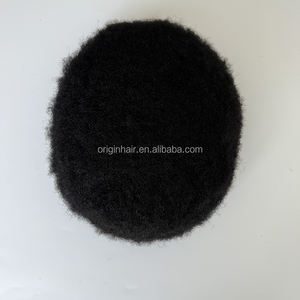 Peruca Afro de Cabelo Humano Indiano de Alta Qualidade 2mm com Base de PU para Substituição Capilar Masculina - Prótese Capilar Afro para Homens Negros - Product Image 6