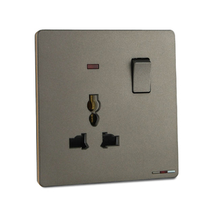 Interruptor <span class=keywords><strong>de</strong></span> Pared Estándar del Reino Unido, Suministro Directo <span class=keywords><strong>de</strong></span> Fábrica, 1 Tomacorriente Individual <span class=keywords><strong>de</strong></span> 13A, Tomacorriente Multifunción con Luz <span class=keywords><strong>de</strong></span> Neón - Product Image 3