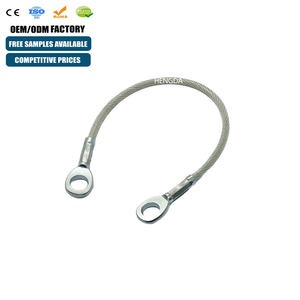 Câble en fibre de carbone de qualité industrielle, câble métallique gainé de plastique, embout œil de poisson et œil rond - Product Image 1