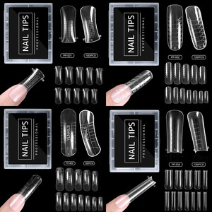 Molde Dual Reutilizable para Uñas <span class=keywords><strong>de</strong></span> Gel, Sin Soporte <span class=keywords><strong>de</strong></span> Papel, Transparente, 120 Unidades, Puntas <span class=keywords><strong>de</strong></span> Uñas <span class=keywords><strong>de</strong></span> Cristal para Extensión, Cobertura Completa, Económico - Product Image 5