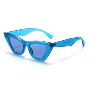 Lunettes de soleil de luxe pour femmes, très vendues, UV400, petite monture, triangle, œil de chat, rétro - Product Image 6