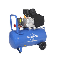 Compresseur d'air miniature à piston lubrifié à entraînement direct électrique haute pression SPERAN 3HP 50L, refroidi par air, portable, alimentation CA