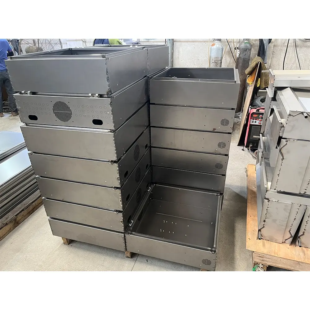 Pièces de tôle d'acier boîte de cadre d'acier inoxydable fabrication personnalisée de tôle de service