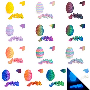 Œuf de dragonnet imprimé en 3D avec dragonnet articulé, idéal pour les paniers de Pâques, la décoration de bureau, la décoration d'intérieur, jouets dragon mystérieux, cadeaux - Product Image 2