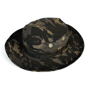 <b>Summer</b> Outdoor Sun <b>Hat</b> <b>for</b> <b>Men</b> Casual Velour Fisherman Cap Round Edged <b>for</b> Cycling Hiking Fishing Camouflage Design - Product Image 1