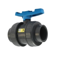 Vanne à boisseau sphérique double union en PVC/CPVC de haute qualité pour le traitement de l'eau, fabriquée en Chine (norme ANSI)