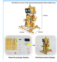 Nouveau Kit Robot en Bois DIY 2026 à Commande Vocale pour Enfants – Éducation Scientifique et Technologique de Pointe