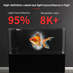 <span class=keywords><strong>Aquarium</strong></span> Relaxlines de Bureau 140-160L en Verre Cristal Blanc Ouvert pour Aménagement Paysager, Élevage et Observation avec Système de Filtration - Product Image 2