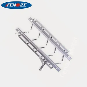 Bingkai Louver Shutter Aluminium dengan Pemegang Besi, Bingkai Jendela Louvre Aluminium