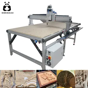 ماكينة نقش أعمال خشبية COKOAIAI ماكينة تصنيع الخشب باستخدام الحاسوب قطاع الليزر بالحفار 130x250 سنتيمتر الصورة الخشب نحت آلة الحفر