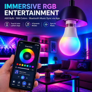 Ampoule LED Intelligente YONGZE avec Application Tuya, Contrôle à Distance, Changement de Couleur, 3W 5W 9W 12W RGB 2700 6500K, Ampoule LED Intelligente - Product Image 5