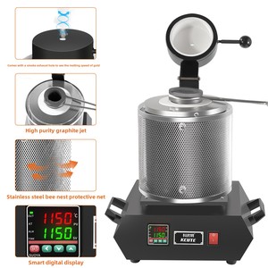 Lò điện gia dụng nhỏ, chịu nhiệt cao, bằng graphite, đồng, thiết bị luyện kim, lõi động cơ kim loại - Product Image 4