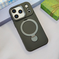 Coque de téléphone personnalisée avec logo, support métallique rotatif, protection intégrale, accessoires pour iPhone 17 16 15 14 Pro Max XS XR Mini Plus