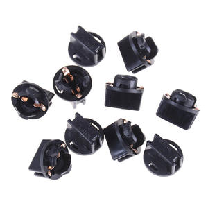 W5W T10 Wedge V2 Small Bulb Indicator Light Lamp Holder Plastic Black Car Instrument Panel Lamp Light Base <b>Socket</b> - Product Image 1
