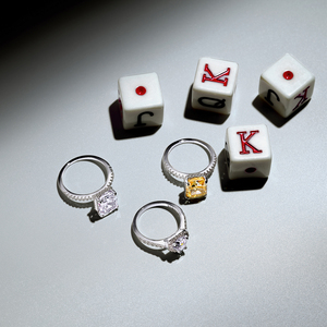 Collection Joker Poker <span class=keywords><strong>Casino</strong></span>, argent 925, bijoux fins, mariage, diamant, zircon, boucles d'oreilles, collier, accessoires, bagues Dylam pour femmes - Product Image 4