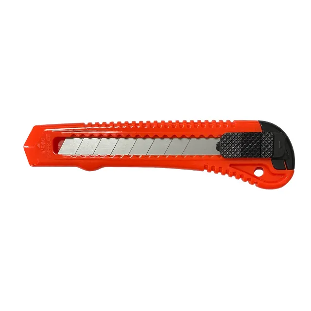 Plastic Utility Knife with Sharp 18mm Blade Stationery Hand Tool Sliding Utility Knives Wallpaper Box Cutter
