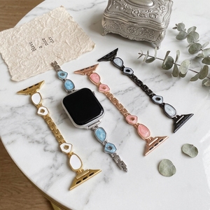 Nouvelle Arrivée 2026 – Bracelet de Luxe pour Femme Compatible <span class=keywords><strong>Apple</strong></span> <span class=keywords><strong>Watch</strong></span> (iWatch) 38/40/41mm et 42/44/45/46/49mm - Product Image 1