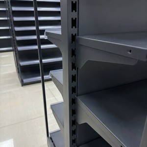 Étagères murales double face pour supermarché, gondoles noires pour magasin de vin <span class=keywords><strong>et</strong></span> spiritueux - Product Image 3