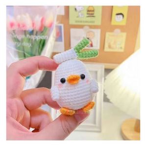 Kawaii <b>Mini</b> <b>Hand</b> Crochet Bear Doll Pendant Kabi Bala Water Guinea Pig Design Stuffed Animal Toys Toysrunner Anxiety Relief - Product Image 6