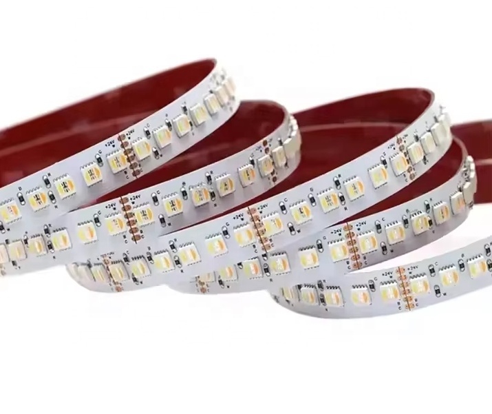 84 LEDs 24V 5050 RGBCCT 5-in-1 LED Light Strip 5m IP20 6-Pin RGBW RGBCW RGBWW RGB WW CW 2700K to 6500K LED Strip
