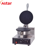 Astar 1 Plaque Électrique Cône Gaufrier Durable En Acier Inoxydable Snack Restaurants En Acier Inoxydable Gâteau Machine Cuisson Des Aliments