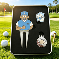 Coffret Cadeau Souvenir de Tournoi de Golf – Marqueur de Balle Magnétique Personnalisé, Fourche de Golf de Haute Qualité, Meilleur Prix, Ensemble de Jetons de Poker