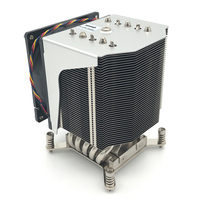 Refroidisseur de processeur CoolServer LGA 2011 4U R19 pour serveur, radiateur carré, refroidisseur d'air pour processeur, 5 caloducs, refroidissement silencieux pour boîtier d'ordinateur, TDP 220W