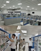 Estación de Evaluación de Habilidades para Electricistas Vocacionales, Caja Colgante para Panel Perforado, Equipo de Entrenamiento de Simulación Virtual de PLC, VFD y HMI