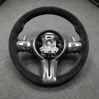 Volant sport M en cuir suédé intégral avec garniture carbone pour BMW F10 F20 F30 M2 F87 M3 F80 M4 F82 M5 F90 X5m E70 E60 E90 E92