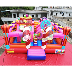 <span class=keywords><strong>Casa</strong></span> de Brinco Inflable Comercial con Diseño de <span class=keywords><strong>Casa</strong></span> de Dulces, con Soplador, Garantía de 3 Años y Kits de Reparación en Oferta - Product Image 2