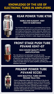 Độ nét cao kt88 Hi-Fi âm thanh nhà khuếch đại 56W * 2 công suất lớn đa kênh chuyển mạch cung cấp điện thu khuếch đại" - Product Image 3
