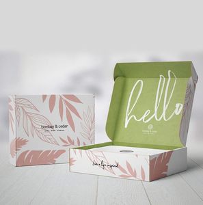 Trung Quốc Nhà sản xuất quần áo giày đồ lót giấy Bao bì hộp biểu tượng tùy chỉnh gấp sóng hộp các tông màu trắng - Product Image 2