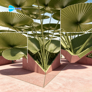 Scultura Personalizzata in Acciaio Inossidabile Lucidato a Forma di Fiore di Loto, Padiglione Ombreggiante per Piazze Pubbliche - Product Image 4