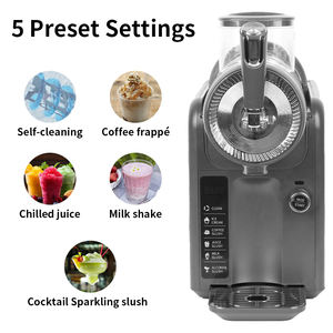 ماكينة سلاش تجارية بخزان واحد سعة 10 لتر للمشروبات المثلجة والسموذي والميلك شيك، صانعة سلاش بتبريد تلقائي - Product Image 2