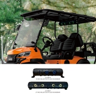 Barre de son RVB UTV de 32 pouces étanche dent bleue avec barre de son multicolore pour chariot de golf UTV ATV