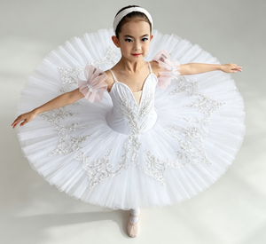 ชุดบัลเลต์ปักลายสีขาวระยิบระยับสำหรับเด็กมืออาชีพ ชุดเต้นรำ <span class=keywords><strong>Swan</strong></span> <span class=keywords><strong>Lake</strong></span> แบบสั่งทำพิเศษสำหรับเด็กผู้หญิงสำหรับการแสดงบนเวที - Product Image 5