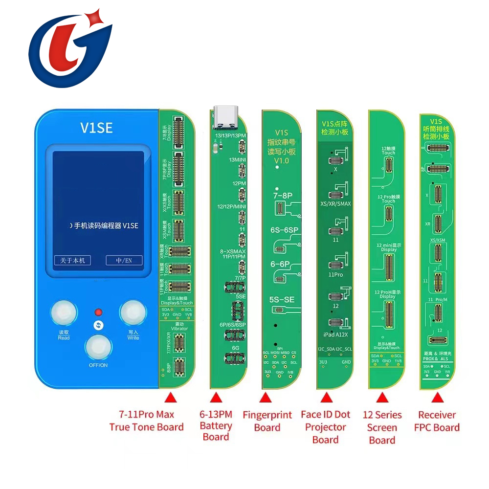 JcV1s修理ツールトゥルートーンフェイスID指紋バッテリー6in1携帯電話コードプログラマーiPhone7〜12 ProMax