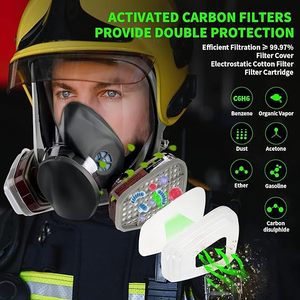 หน้ากากสีสเปรย์อีพ็อกซี่เรซินสําหรับการทาสีฝุ่นบัดกรีงานก่อสร้างขัดเคมีงานไม้ - Product Image 6