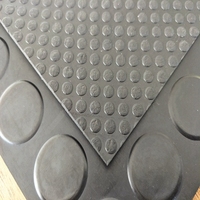 Fabrikpreis 3mm*1m*5m LKW-Bettmatte Münzmuster Runde Noppen Gummimatte zum Schutz des Garagenbodens