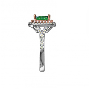 Beyaly <span class=keywords><strong>CAD</strong></span> Gioielli Personalizzati Piazza Smeraldo Anello Tricolore Pietra Bands Fidanzamento o Anelli Pavimenta Impostazione Artiglio Impostazione CLASSICO CN;GUA