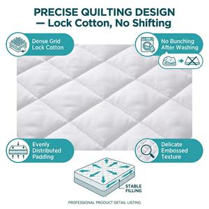<span class=keywords><strong>Housse</strong></span> <span class=keywords><strong>de</strong></span> matelas <span class=keywords><strong>anti</strong></span>-punaises AOSEN, silencieuse, respirante, imperméable, pour hôtel, fabricant <span class=keywords><strong>de</strong></span> protège-matelas - Product Image 6