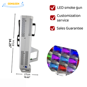 Pistola de Burbujas de Cóctel Económica con Silenciador de Humo y Cargador, Pistolas de Humo RGB para Fiestas - Product Image 6