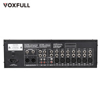 Voxfull AK49 Mélangeur audio à effets DSP Mélangeur audio 9 canaux pour fête à domicile avec MP3