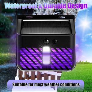 Matamosquitos Solar para Exteriores, Trampa Eléctrica Impermeable para Insectos con Luz LED para Jardín y Patio - Product Image 3
