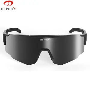 Kacamata tahan angin luar ruangan Uv400 Pria Wanita, lensa kustom sepeda Tr90 bersepeda